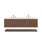 James Martin Vanities Marcello 72in Double Vanity, Chestnut w/ 3 CM White Zeus Top D200-V72-CSN-3WZ - alternate 7